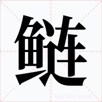 鲢字字形
