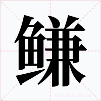 鳒字字形