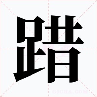 踖字字形