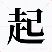 起字的字形和写法