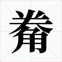 觠字的字形和写法
