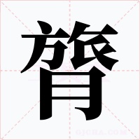 膂字的字形和写法