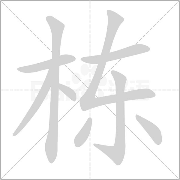 栋字笔顺图