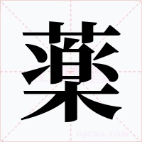 薬字字形