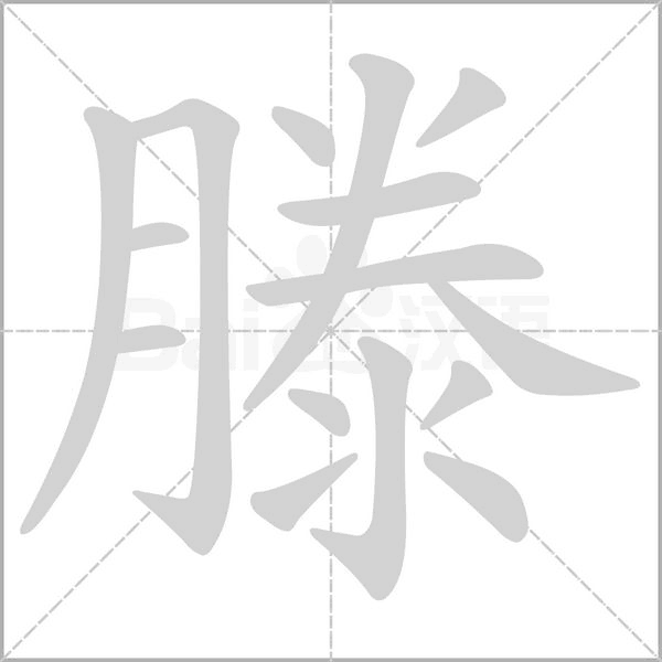 滕字笔顺图