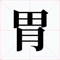 胃字字形