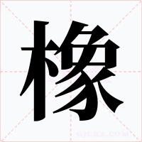 橡字字形