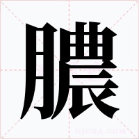 膿字字形