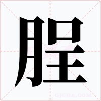 脭字的字形和写法