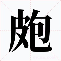 皰字的字形和写法