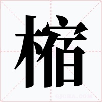 樎字的字形和写法