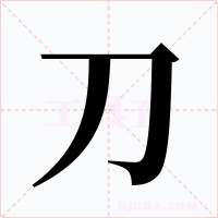 刀字的字形和写法