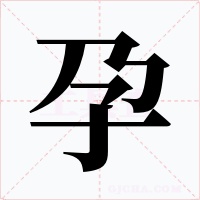 孕字字形