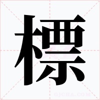 標字的字形和写法