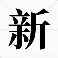 新字的字形和写法