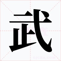 武字的字形和写法