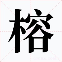 榕字字形