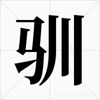 驯字的字形和写法
