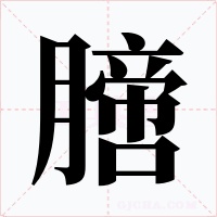 膪字字形