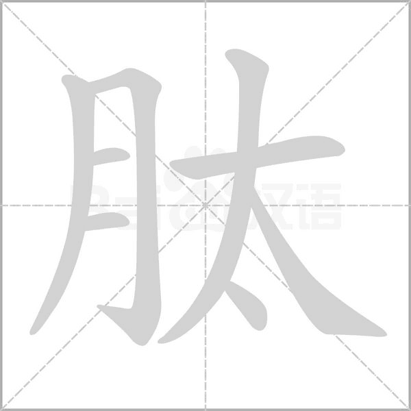 肽字笔顺图