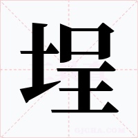 埕字字形