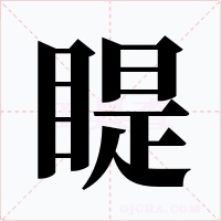 睼字字形