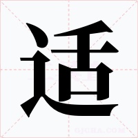 适字的字形和写法