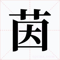 茵字字形