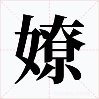 嫽字字形