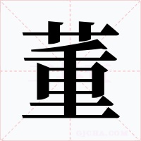 董字的字形和写法