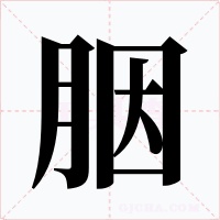 胭字的字形和写法