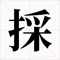 採字的字形和写法