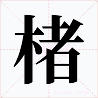 楮字字形
