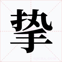 挚字字形