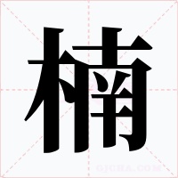 楠字的字形和写法