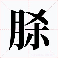 脎字字形