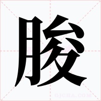 朘字的字形和写法