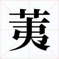 荑字的字形和写法