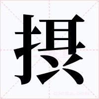 摂字的字形和写法