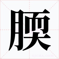 腝字字形
