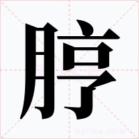 脝字字形