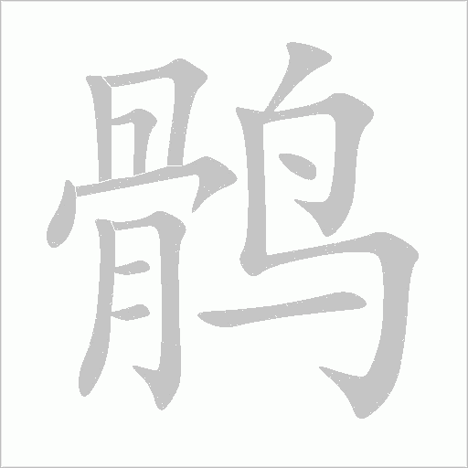鹘字笔顺图