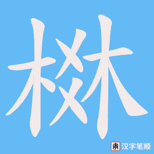 棥字笔顺图