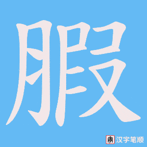 腵字笔顺图