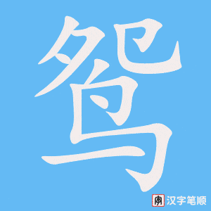 鸳字笔顺图