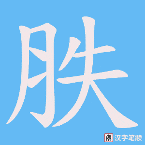 胅字笔顺图