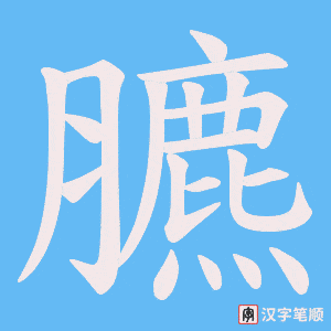 臕字笔顺图