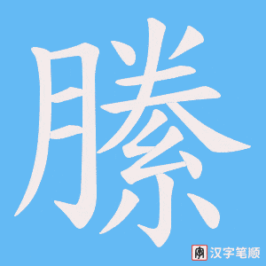 縢字笔顺图