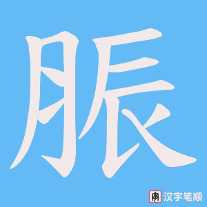脤字笔顺图