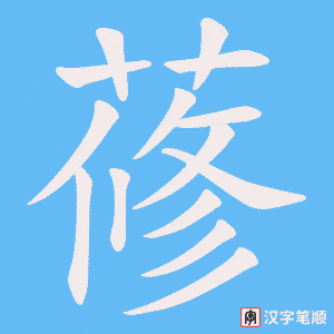 蓚字笔顺图